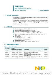 74LV245DB datasheet pdf NXP Semiconductors