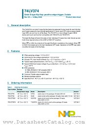 74LV374D datasheet pdf NXP Semiconductors