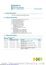 74LVC11PW datasheet pdf NXP Semiconductors
