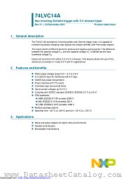 74LVC14AD datasheet pdf NXP Semiconductors