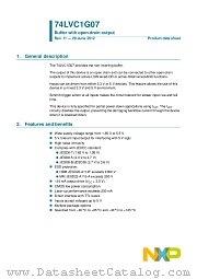 74LVC1G07GM datasheet pdf NXP Semiconductors