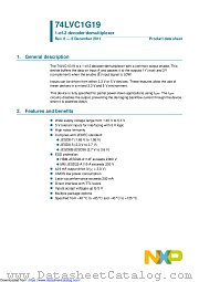 74LVC1G19GN datasheet pdf NXP Semiconductors
