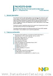 74LVC273D-Q100 datasheet pdf NXP Semiconductors