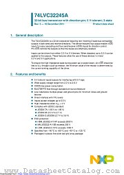 74LVC32245AEC datasheet pdf NXP Semiconductors
