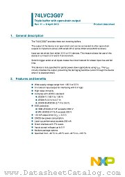 74LVC3G07GN datasheet pdf NXP Semiconductors
