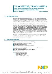 74LVCH162373ADL datasheet pdf NXP Semiconductors