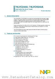 74LVC244ABQ datasheet pdf NXP Semiconductors