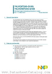 74LVC8T245PW-Q100 datasheet pdf NXP Semiconductors