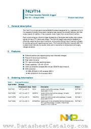 74LVT14D datasheet pdf NXP Semiconductors