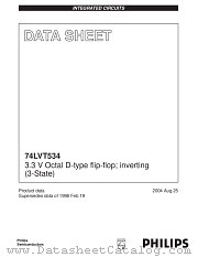 74LVT534D datasheet pdf NXP Semiconductors