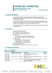 74VHCT125PW datasheet pdf NXP Semiconductors