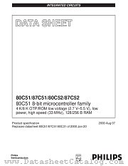 P87C52UBPN datasheet pdf NXP Semiconductors