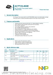 ACTT2S-800E datasheet pdf NXP Semiconductors