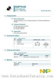 BAP70-05 datasheet pdf NXP Semiconductors