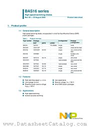 BAS16J datasheet pdf NXP Semiconductors