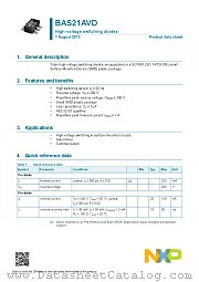 BAS21AVD datasheet pdf NXP Semiconductors