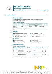 BAS21AW datasheet pdf NXP Semiconductors