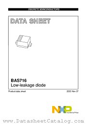BAS716 datasheet pdf NXP Semiconductors