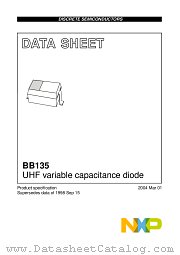 BB135 datasheet pdf NXP Semiconductors