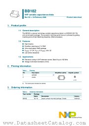 BB182 datasheet pdf NXP Semiconductors
