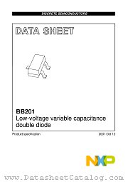 BB201 datasheet pdf NXP Semiconductors