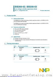 BB208-02 datasheet pdf NXP Semiconductors