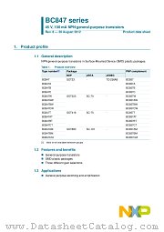BC847CM datasheet pdf NXP Semiconductors