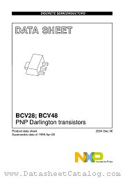 BCV48 datasheet pdf NXP Semiconductors