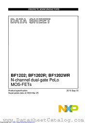 BF1202WR datasheet pdf NXP Semiconductors