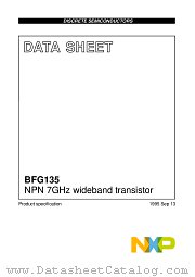 BFG135 datasheet pdf NXP Semiconductors