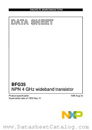 BFG35 datasheet pdf NXP Semiconductors
