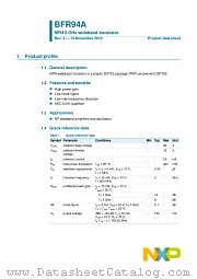 BFR94A datasheet pdf NXP Semiconductors