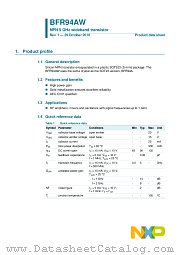 BFR94AW datasheet pdf NXP Semiconductors