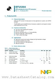 BFU520A datasheet pdf NXP Semiconductors