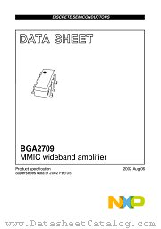 BGA2709 datasheet pdf NXP Semiconductors
