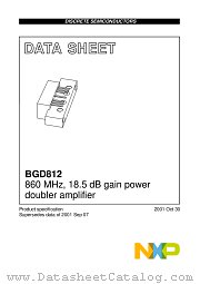 BGD812 datasheet pdf NXP Semiconductors