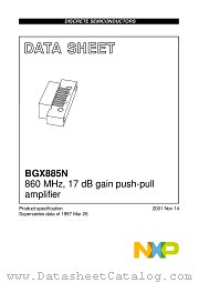 BGX885N datasheet pdf NXP Semiconductors