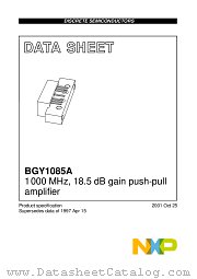 BGY1085A datasheet pdf NXP Semiconductors