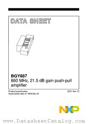 BGY887 datasheet pdf NXP Semiconductors