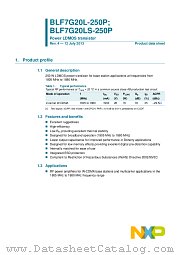 BLF7G20LS-250P datasheet pdf NXP Semiconductors