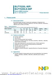 BLF7G20LS-90P datasheet pdf NXP Semiconductors