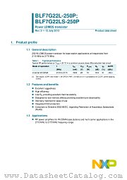 BLF7G22LS-250P datasheet pdf NXP Semiconductors