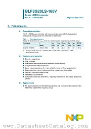 BLF8G20LS-160V datasheet pdf NXP Semiconductors