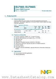 BLF988S datasheet pdf NXP Semiconductors