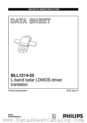 BLL1214-35 datasheet pdf NXP Semiconductors