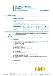 BLS6G2731-6G datasheet pdf NXP Semiconductors