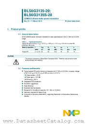 BLS6G3135-20 datasheet pdf NXP Semiconductors