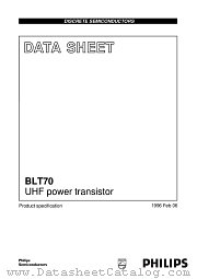 BLT70 datasheet pdf NXP Semiconductors