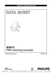 BSR12 datasheet pdf NXP Semiconductors