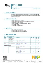 BT131-600D datasheet pdf NXP Semiconductors